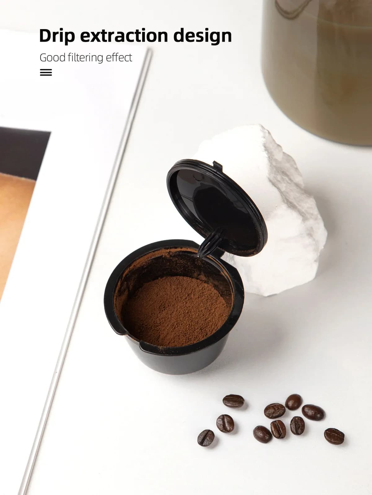 แคปซูลกาแฟรีฟิล ใช้ซ้ำได้ สำหรับ Nescafe Dolce Gusto 1/3/5/10 ชิ้น