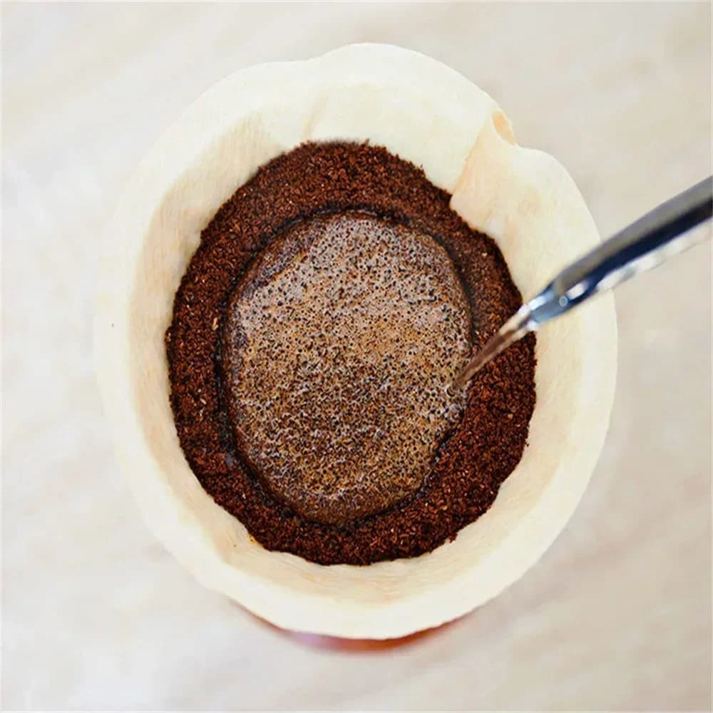 กระดาษดริปกาแฟ ทรงกรวย V60 แบบไม่ฟอกสี เกรดอาหาร (40/100 ชิ้น)